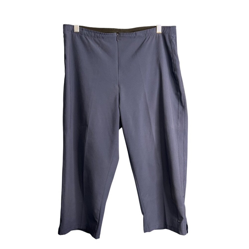 Nike Womens Navy Dri-FIT Crop Pants Size S